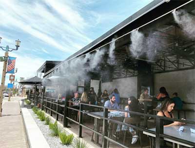 استفاده از مه پاش صنعتی در رستوران