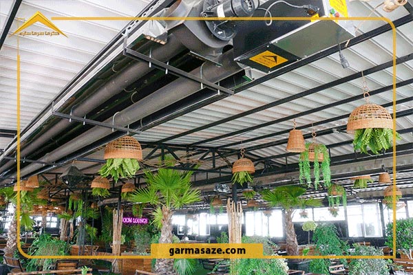 مزایای بخاری فضای باز گازی در کافی شاپ