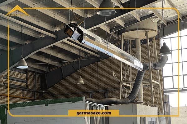 استفاده از هیتر تابشی جهت گرمایش سالن تولید