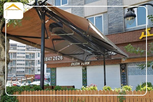 سیستم گرمایش تابشی در فست فود دیزین ترک