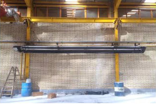 نصب سیستم گرمایش تابشی در شرکت راهسازی ابرج